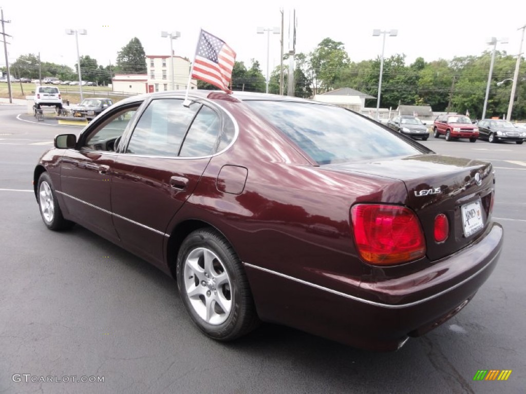 2002 GS 300 - Black Cherry Pearl / Ivory photo #11