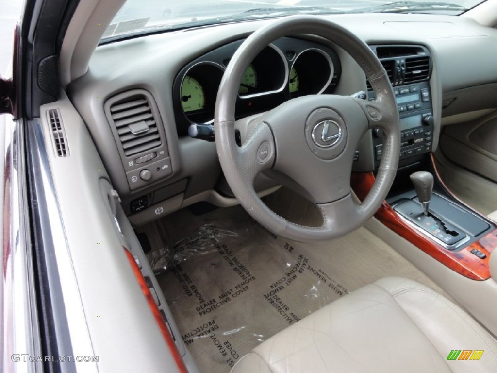 2002 GS 300 - Black Cherry Pearl / Ivory photo #13