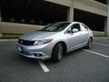 2012 Alabaster Silver Metallic Honda Civic Si Sedan  photo #3