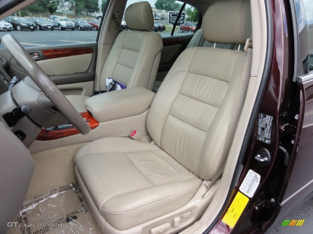 2002 GS 300 - Black Cherry Pearl / Ivory photo #18