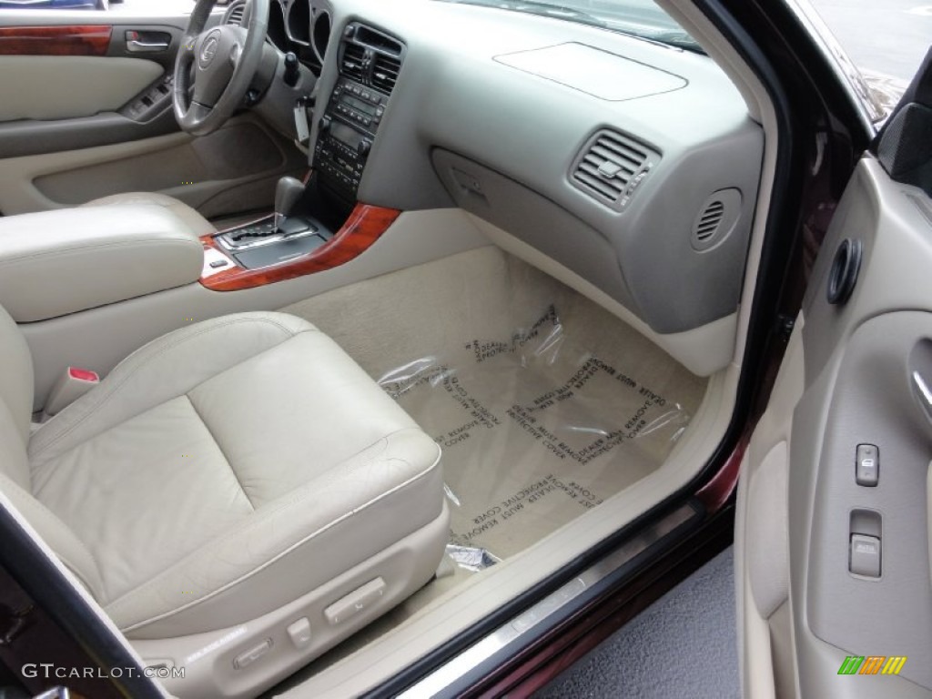 2002 GS 300 - Black Cherry Pearl / Ivory photo #19