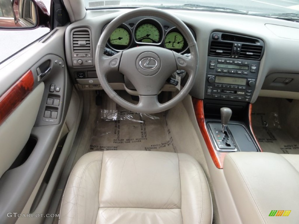2002 GS 300 - Black Cherry Pearl / Ivory photo #29