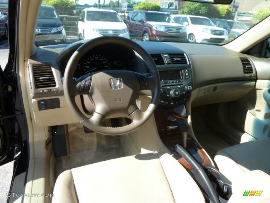 2006 Accord EX-L Sedan - Nighthawk Black Pearl / Ivory photo #17