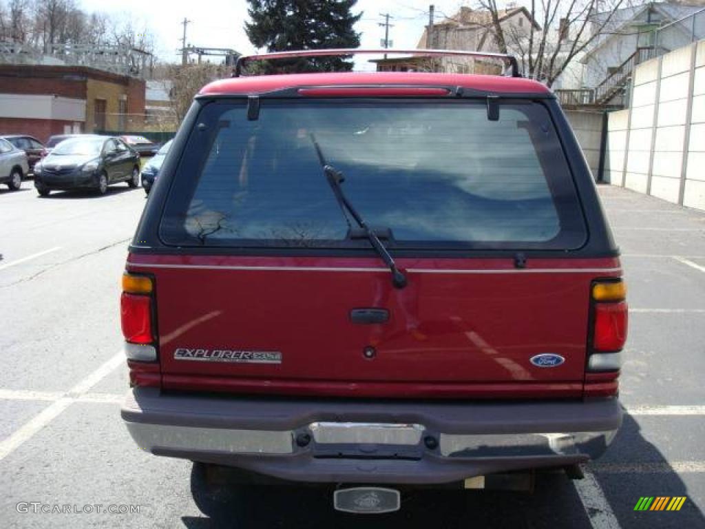 1995 Explorer XLT 4x4 - Vermillion Red / Light Flint photo #3