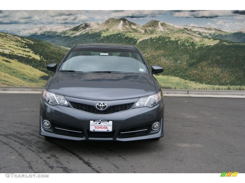 2012 Camry SE V6 - Magnetic Gray Metallic / Black/Ash photo #4