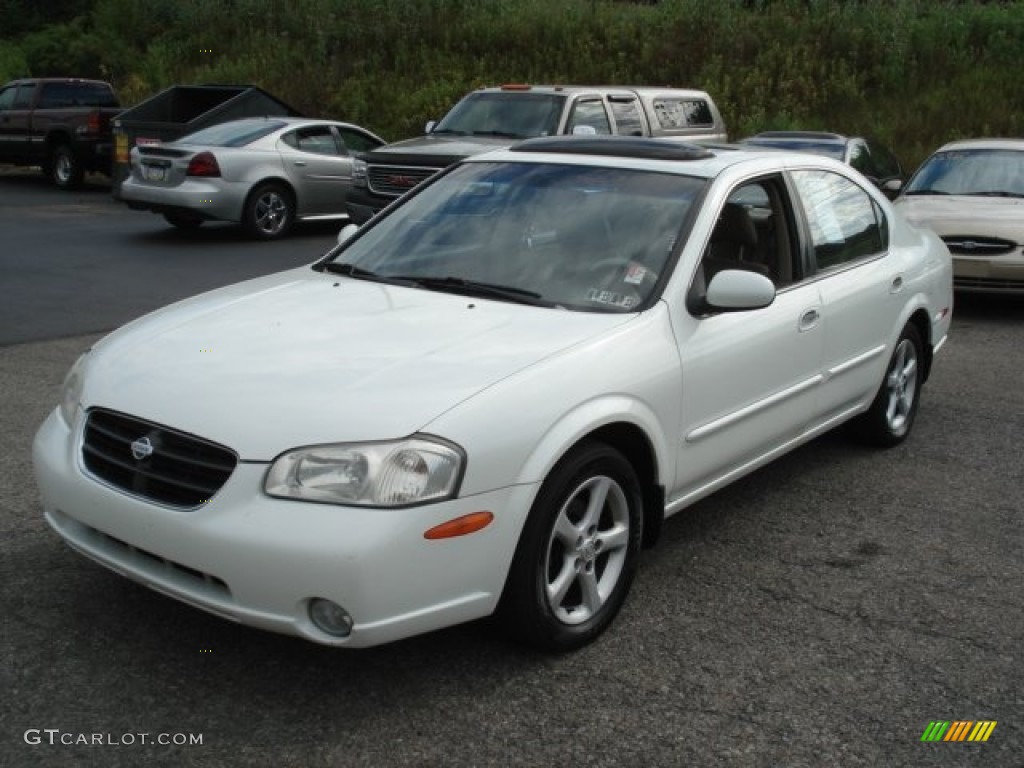 2000 Maxima GLE - Icelandic Pearl / Blond photo #3