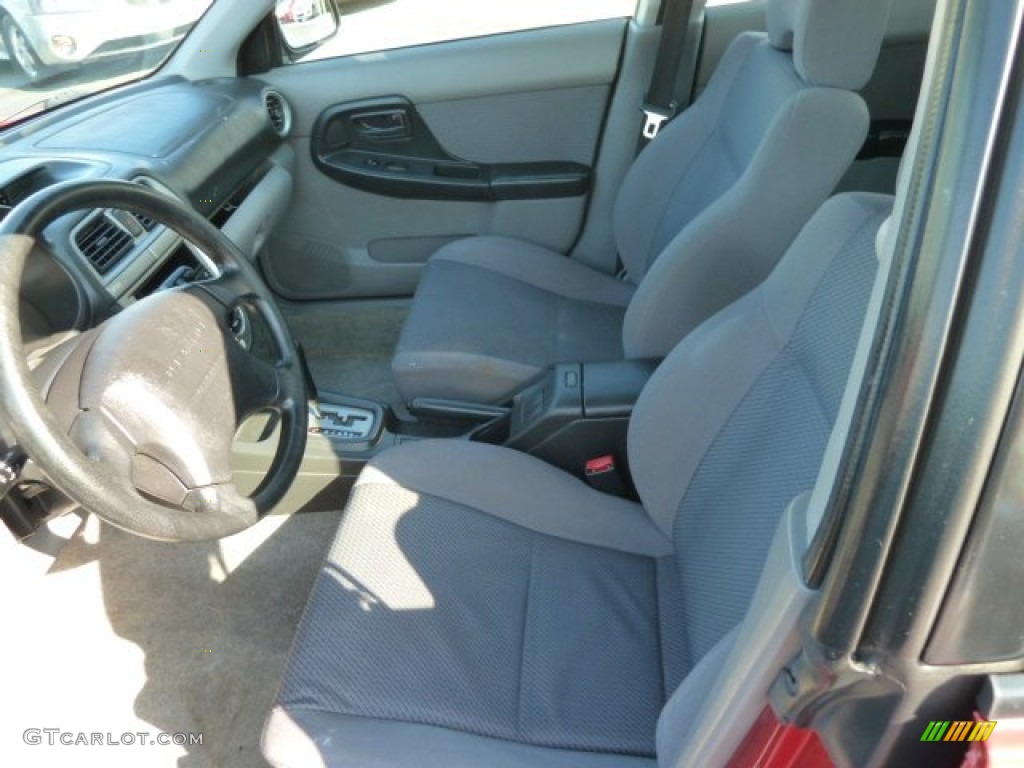 2002 Impreza TS Wagon - Sedona Red Pearl / Gray photo #8