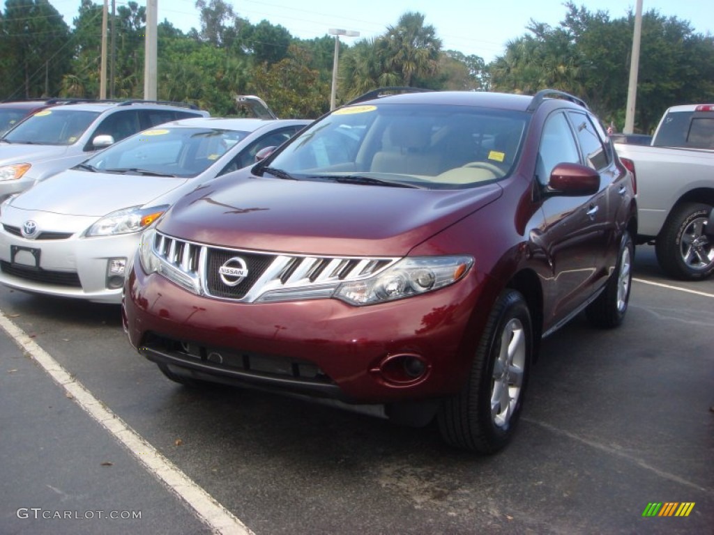 2009 Murano S - Merlot Metallic / Beige photo #3