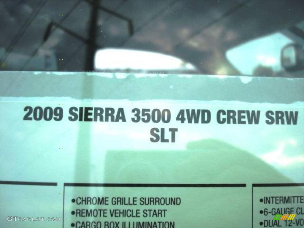2009 Sierra 3500HD SLT Crew Cab 4x4 - Silver Birch Metallic / Dark Titanium/Light Titanium photo #40