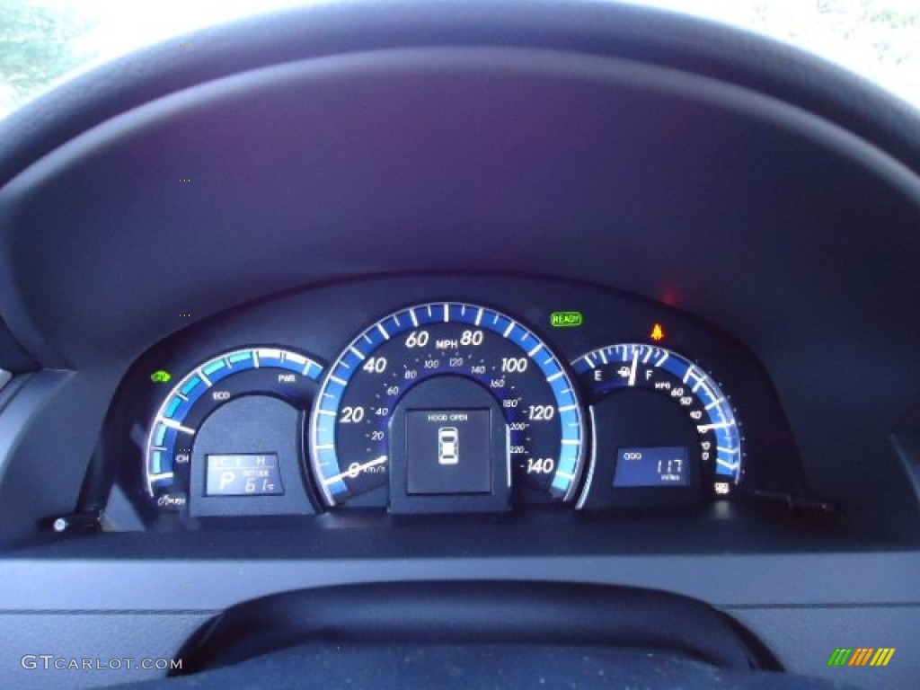 2012 Toyota Camry Hybrid XLE Gauges Photo #67824660