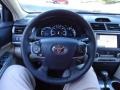 2012 Toyota Camry Light Gray Interior Steering Wheel Photo