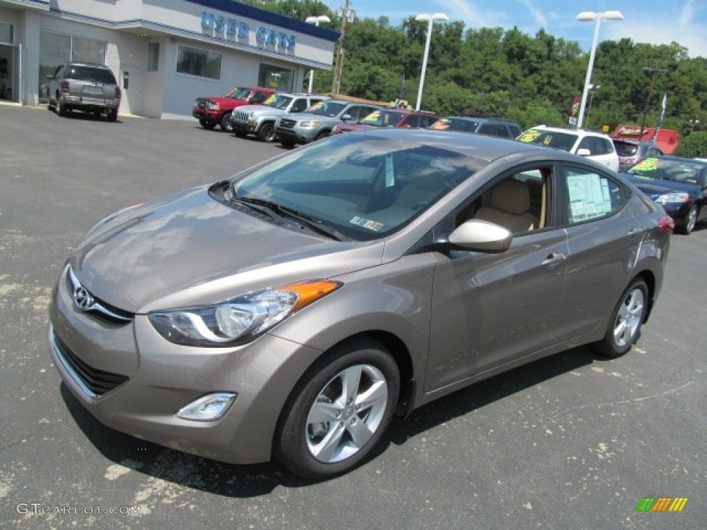 2013 Elantra GLS - Desert Bronze / Beige photo #3