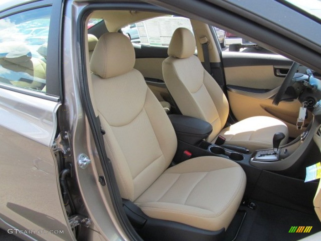 2013 Elantra GLS - Desert Bronze / Beige photo #5