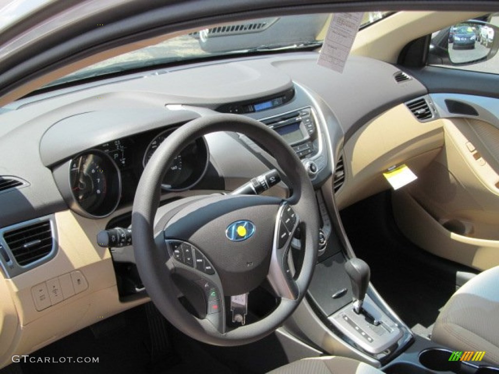 2013 Elantra GLS - Desert Bronze / Beige photo #6
