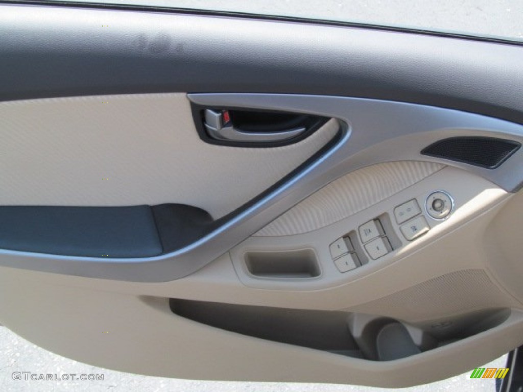 2013 Elantra GLS - Desert Bronze / Beige photo #7