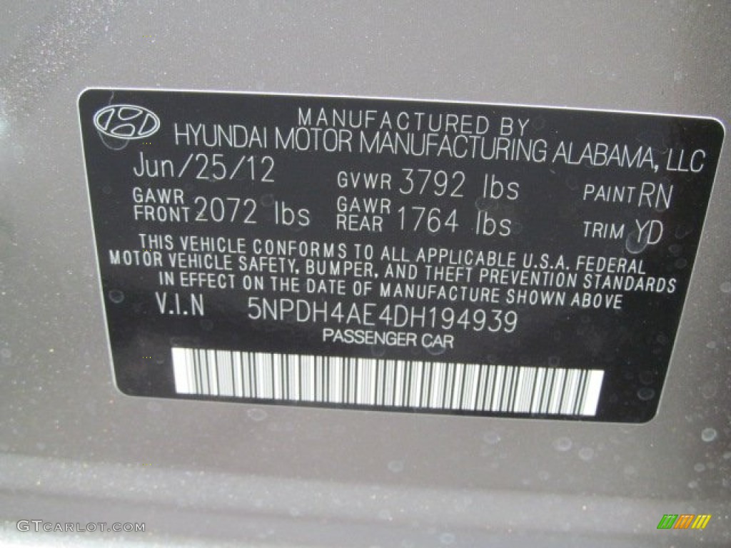 2013 Elantra GLS - Desert Bronze / Beige photo #10