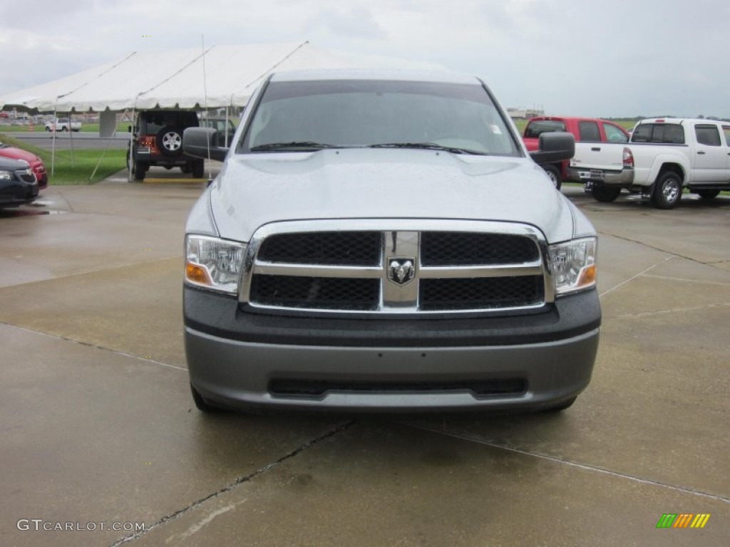 2011 Ram 1500 ST Quad Cab - Bright Silver Metallic / Dark Slate Gray/Medium Graystone photo #8