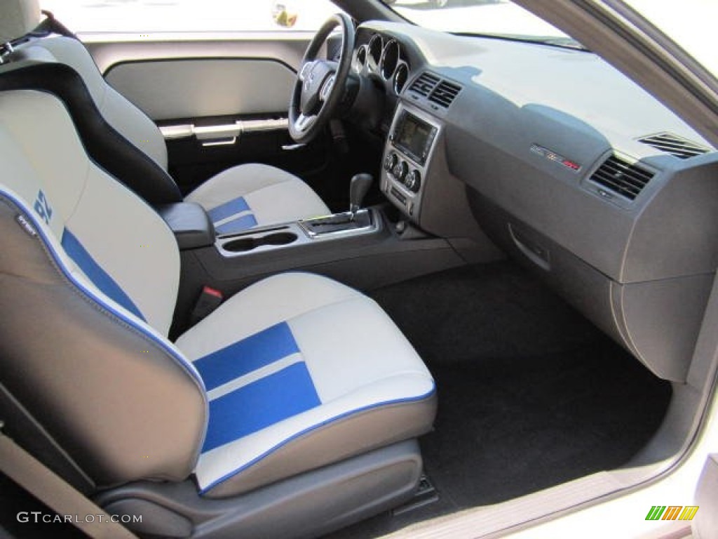 Pearl White Blue Interior 2011 Dodge Challenger Srt8 392