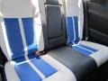 2011 Dodge Challenger Pearl White/Blue Interior Rear Seat Photo