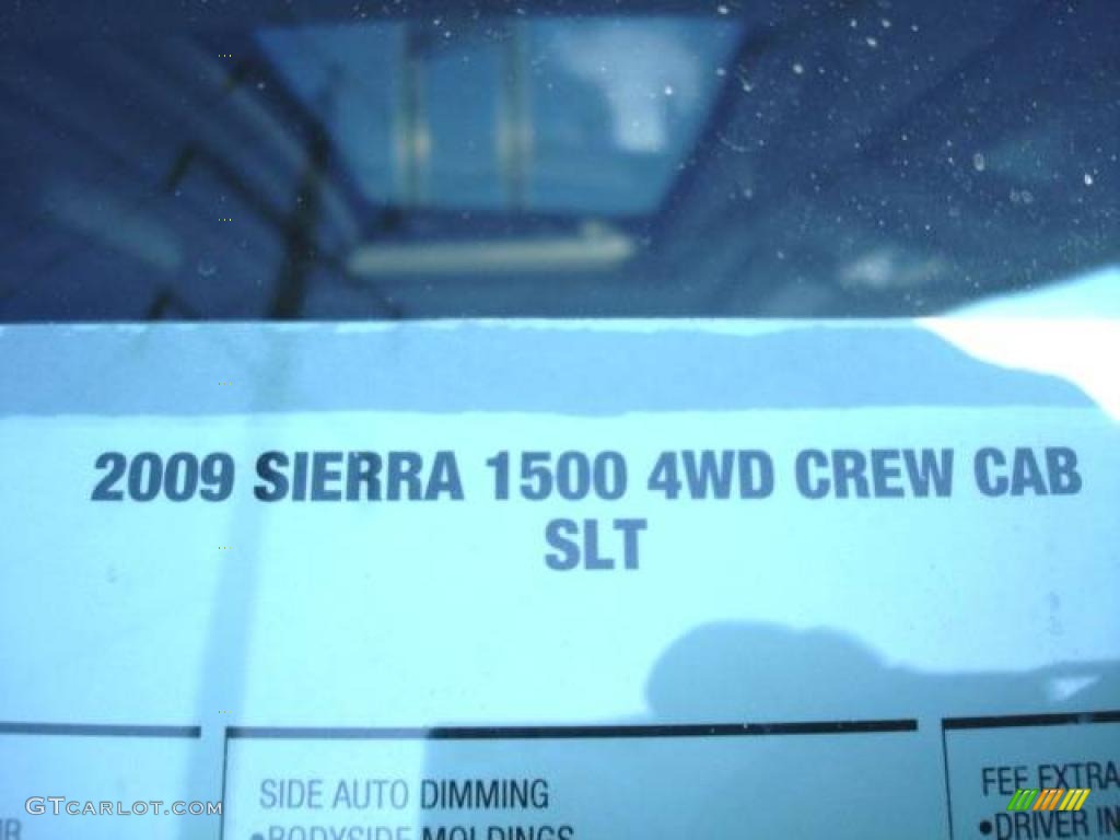 2009 Sierra 1500 SLT Crew Cab 4x4 - Onyx Black / Ebony photo #42