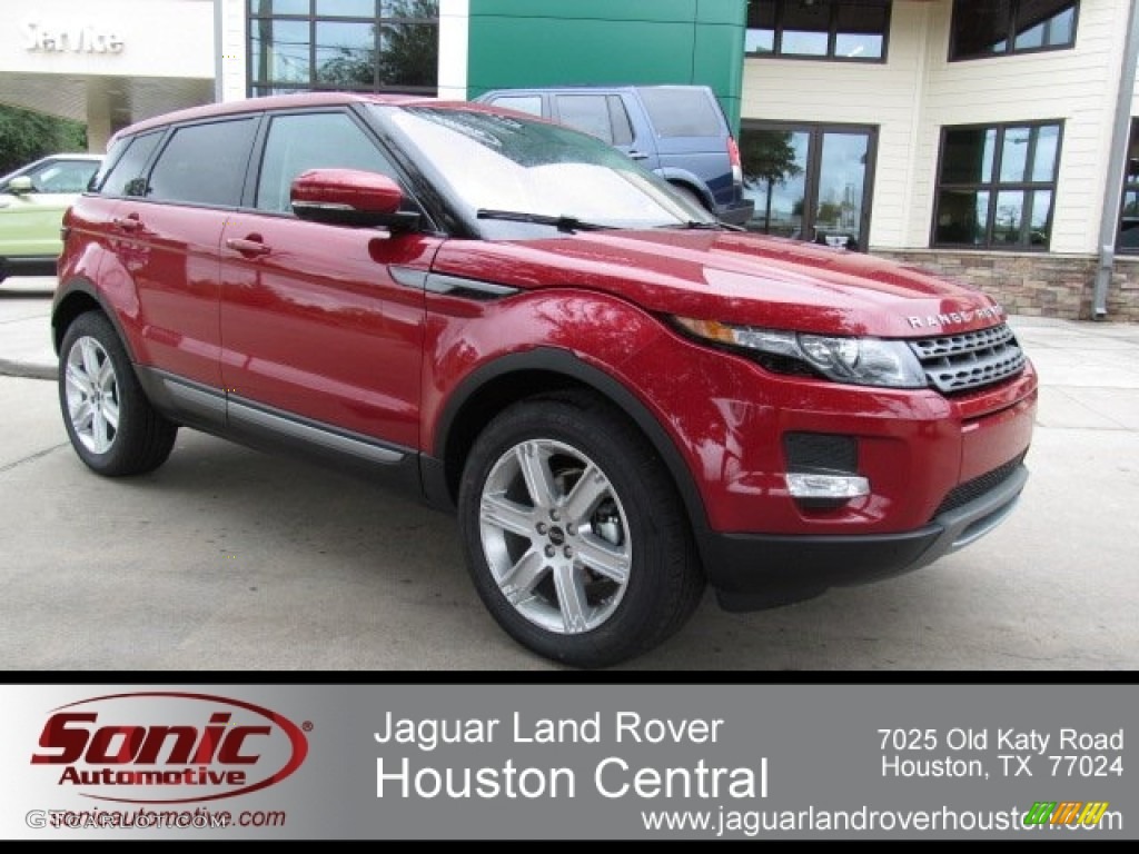 2012 Range Rover Evoque Pure - Firenze Red Metallic / Almond/Espresso photo #1