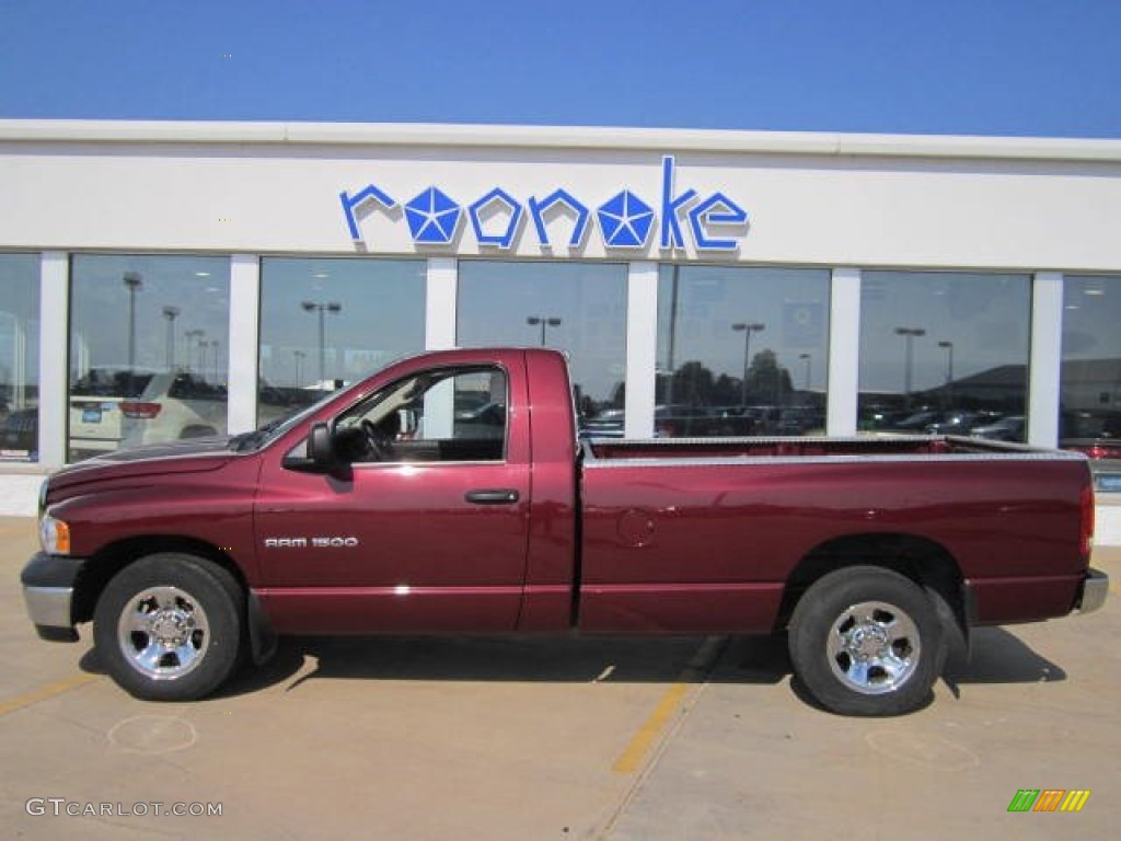 2003 Ram 1500 ST Regular Cab - Dark Garnet Red Pearl / Dark Slate Gray photo #1