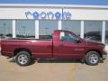 2003 Dark Garnet Red Pearl Dodge Ram 1500 ST Regular Cab  photo #2