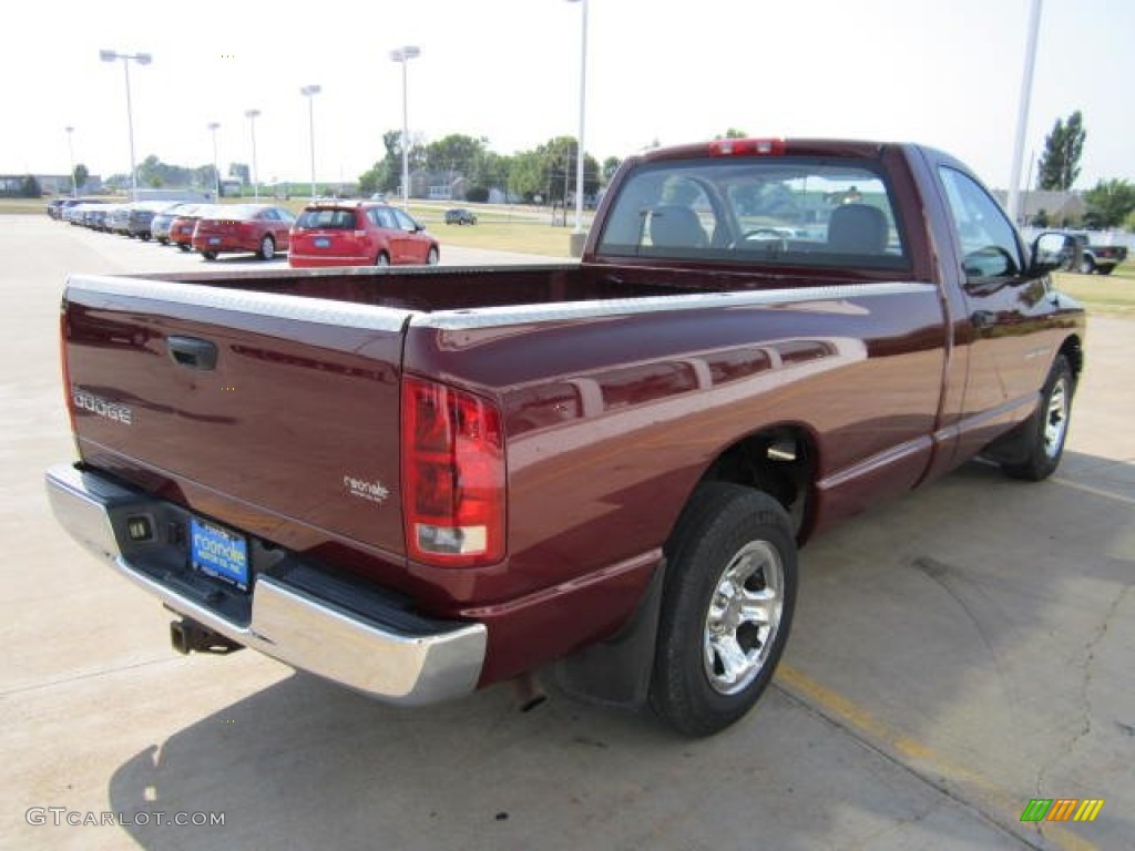 2003 Ram 1500 ST Regular Cab - Dark Garnet Red Pearl / Dark Slate Gray photo #7