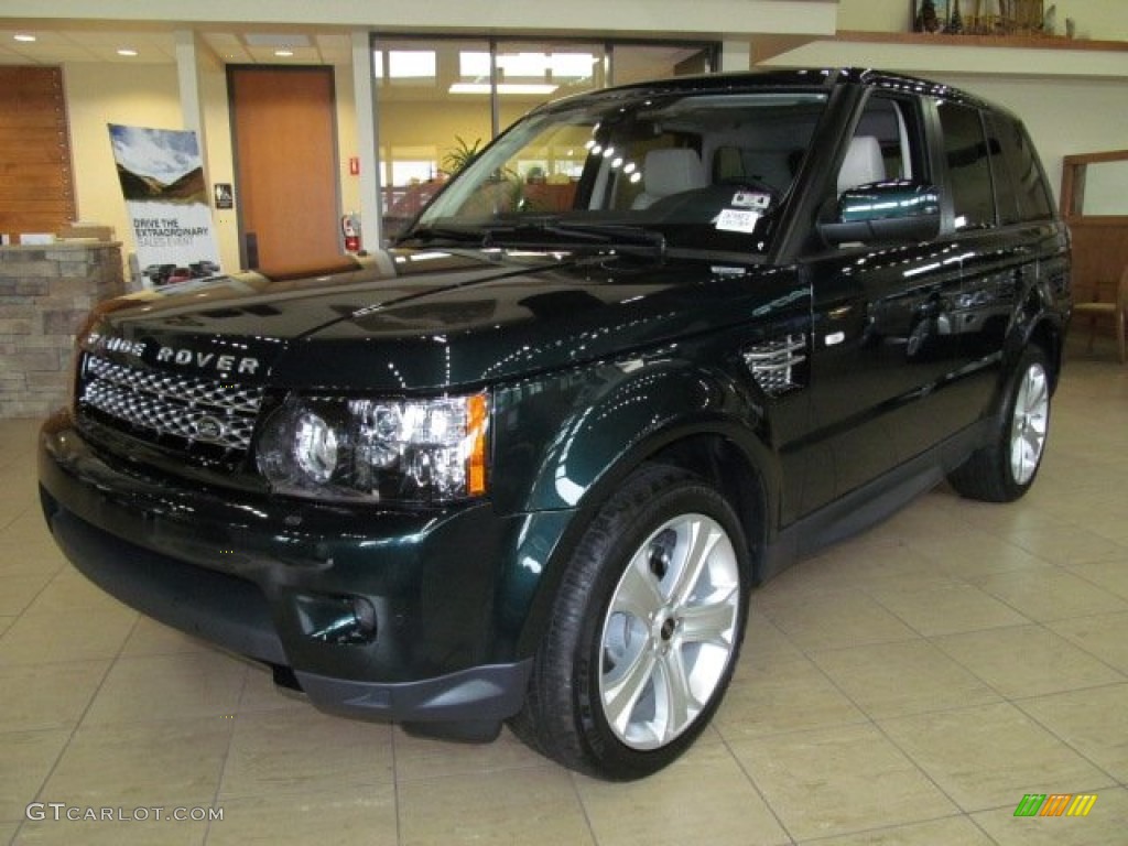 2012 Range Rover Sport HSE LUX - Aintree Green Metallic / Almond photo #6