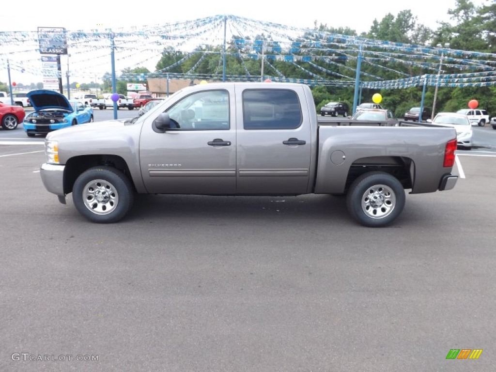 2012 Silverado 1500 LS Crew Cab - Graystone Metallic / Dark Titanium photo #2