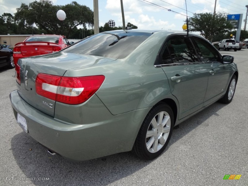 2008 MKZ Sedan - Moss Green Metallic / Light Stone photo #8