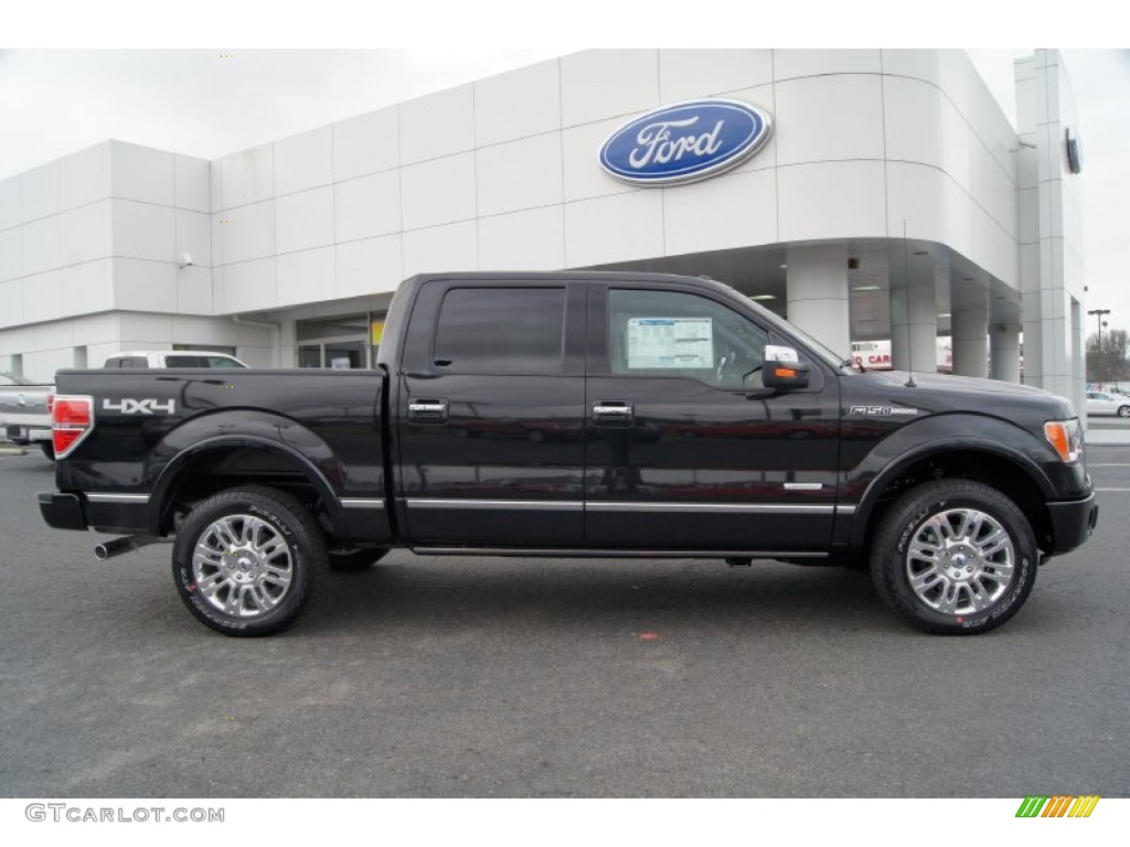 Tuxedo Black Metallic 2012 Ford F150 Platinum SuperCrew 4x4 Exterior Photo #67831650