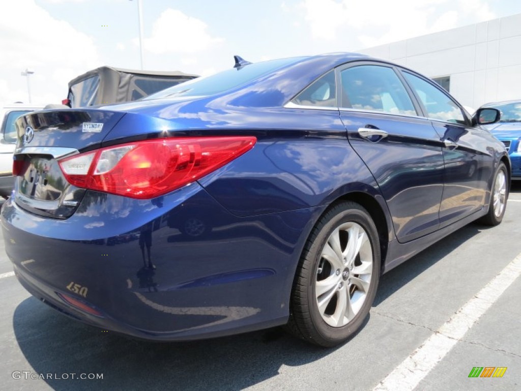 2011 Sonata Limited - Indigo Blue Pearl / Gray photo #3