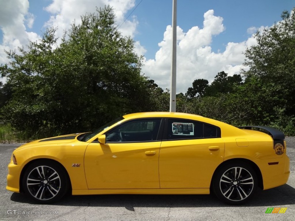 Stinger Yellow 2012 Dodge Charger SRT8 Super Bee Exterior Photo #67832181