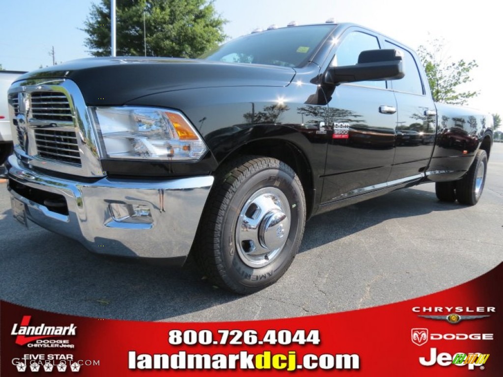 2012 Ram 3500 HD Big Horn Crew Cab Dually - Black / Dark Slate/Medium Graystone photo #1