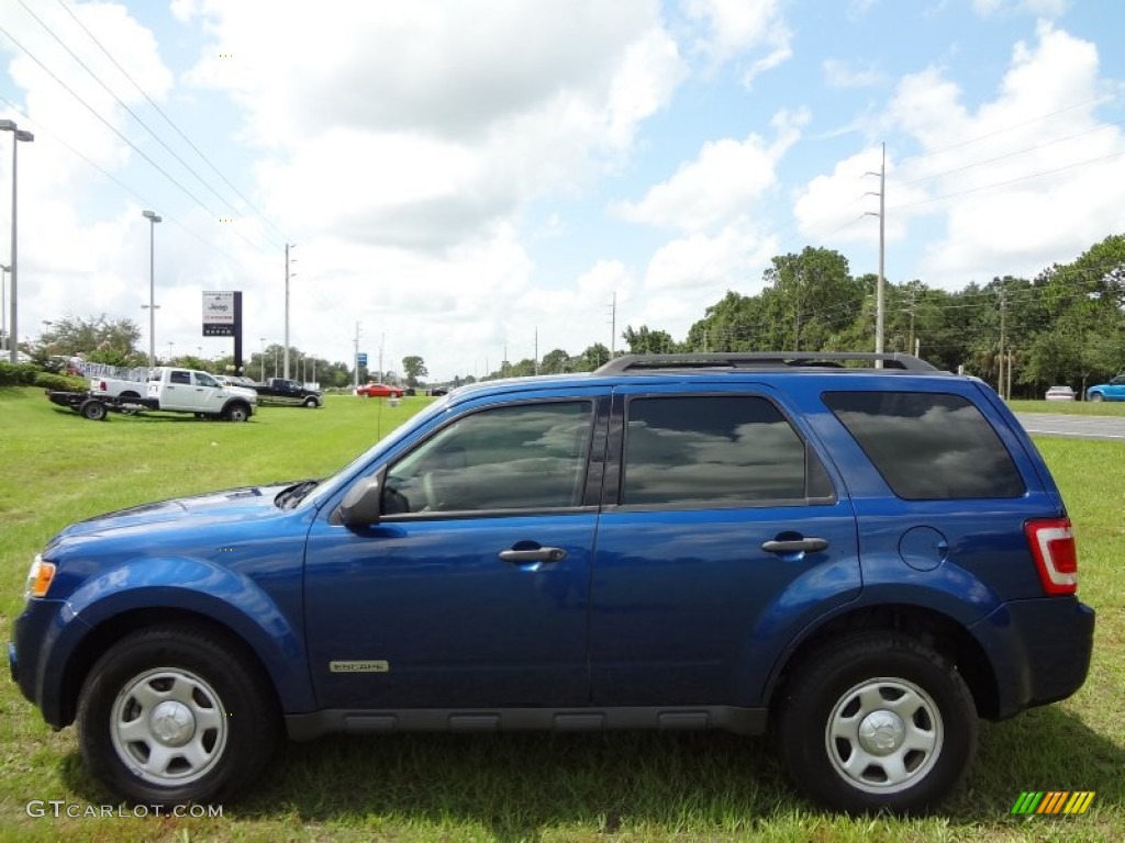 2008 Escape XLS - Vista Blue Metallic / Stone photo #2