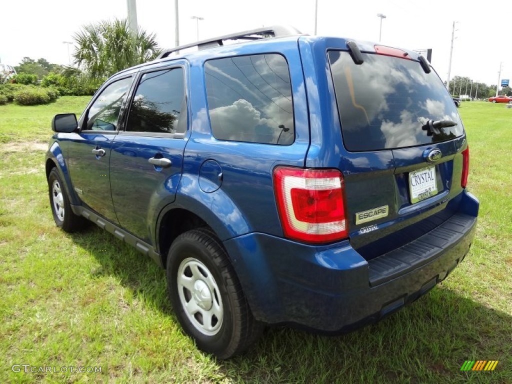2008 Escape XLS - Vista Blue Metallic / Stone photo #3