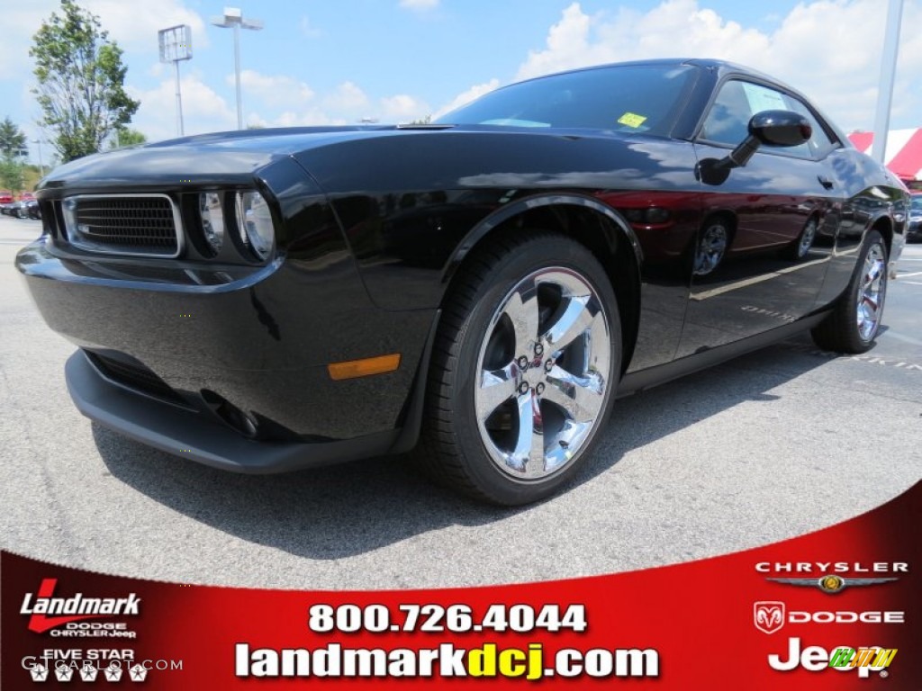 2012 Challenger SXT Plus - Pitch Black / Dark Slate Gray photo #1