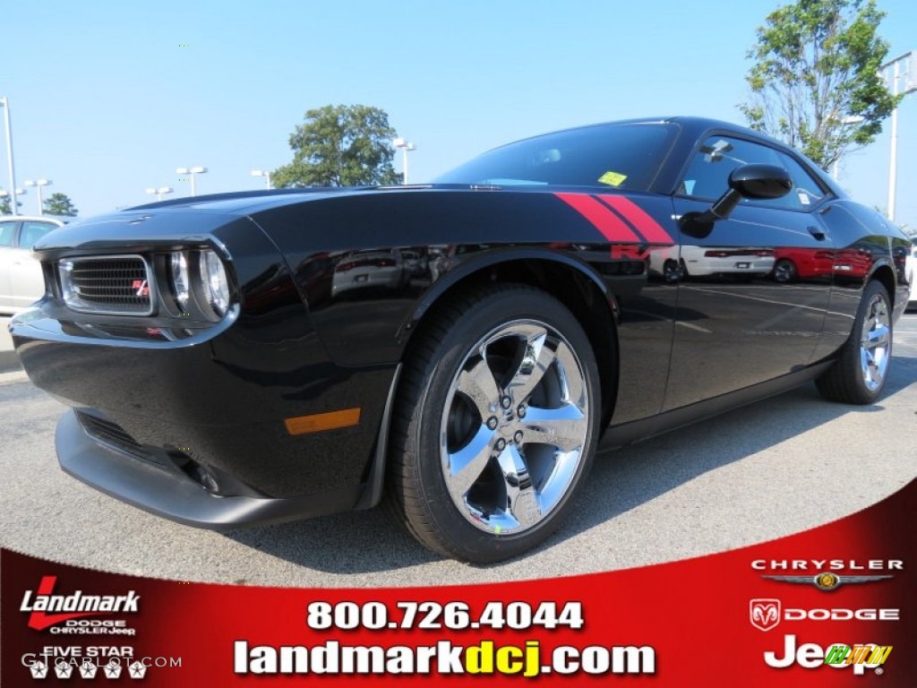 2012 Challenger R/T - Pitch Black / Dark Slate Gray photo #1