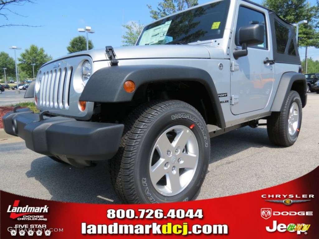 2012 Wrangler Sport S 4x4 - Bright Silver Metallic / Black photo #1