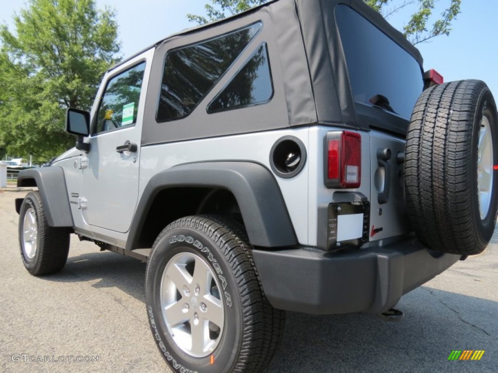 2012 Wrangler Sport S 4x4 - Bright Silver Metallic / Black photo #2