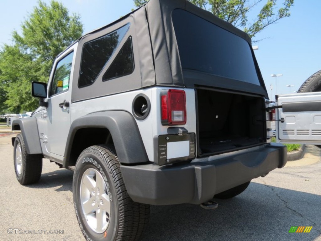 2012 Wrangler Sport S 4x4 - Bright Silver Metallic / Black photo #8