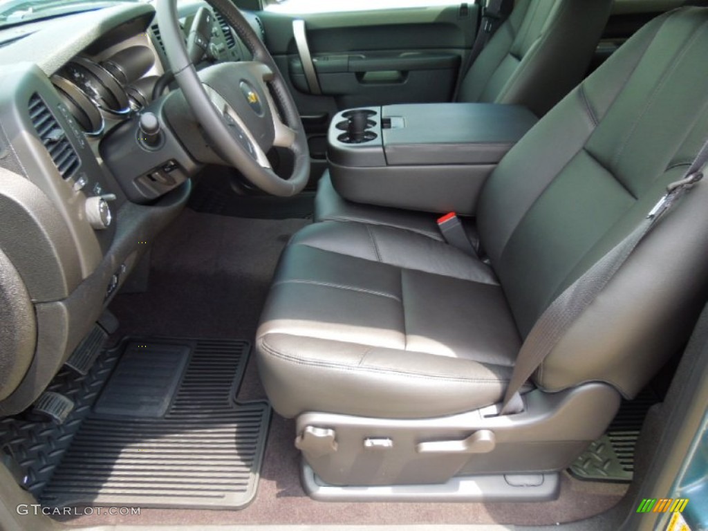 Ebony Interior 2013 Chevrolet Silverado 1500 LT Crew Cab 4x4 Photo #67836116