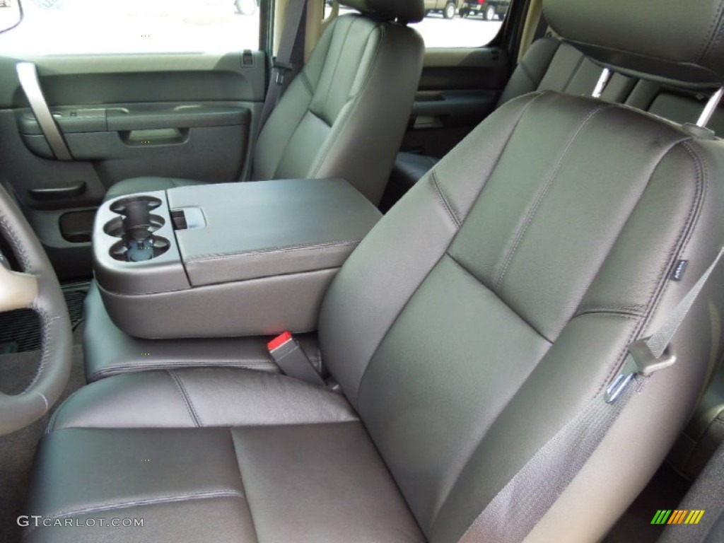 Ebony Interior 2013 Chevrolet Silverado 1500 LT Crew Cab 4x4 Photo #67836122