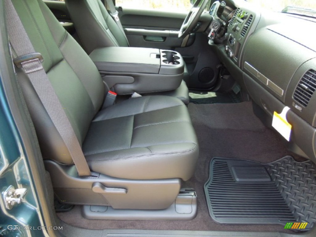 Ebony Interior 2013 Chevrolet Silverado 1500 LT Crew Cab 4x4 Photo #67836185
