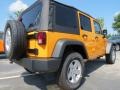 Dozer Yellow 2012 Jeep Wrangler Unlimited Sport S 4x4 Exterior