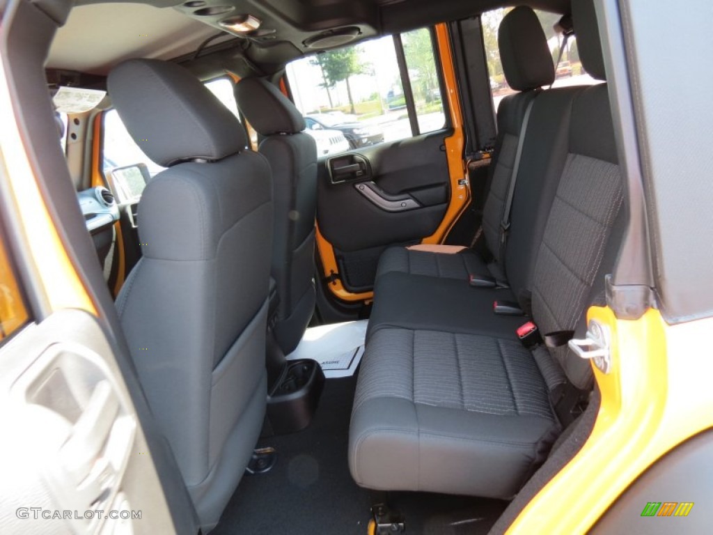 2012 Jeep Wrangler Unlimited Sport S 4x4 Rear Seat Photo #67836290