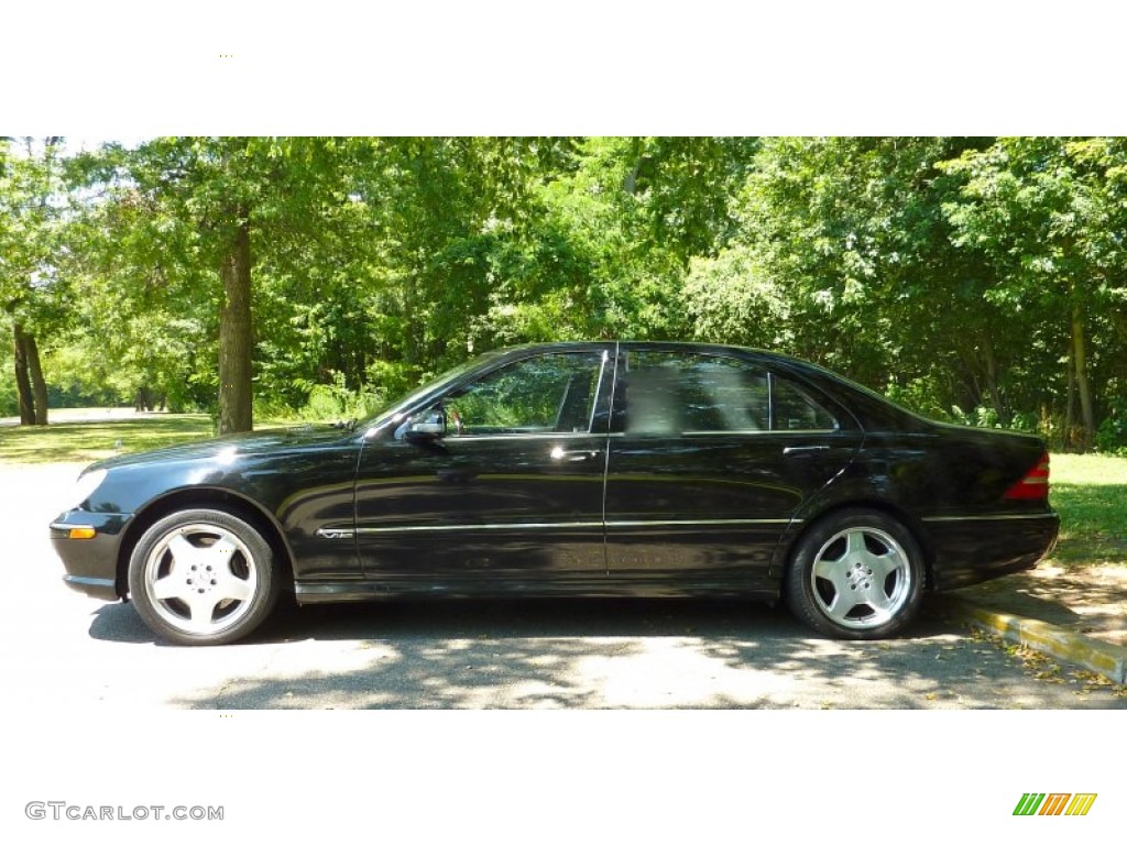 Black 2002 Mercedes-Benz S 600 Sedan Exterior Photo #67836545