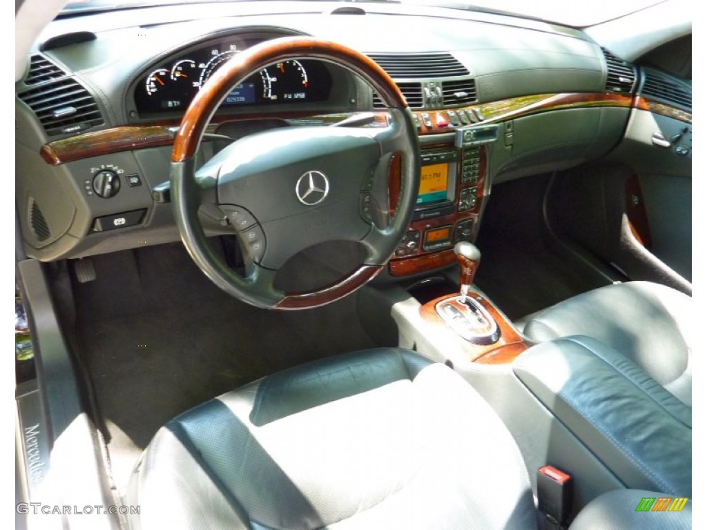 Charcoal Interior 2002 Mercedes-Benz S 600 Sedan Photo #67836641