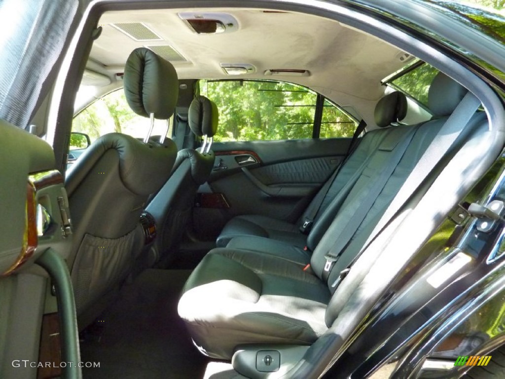 Charcoal Interior 2002 Mercedes-Benz S 600 Sedan Photo #67836707